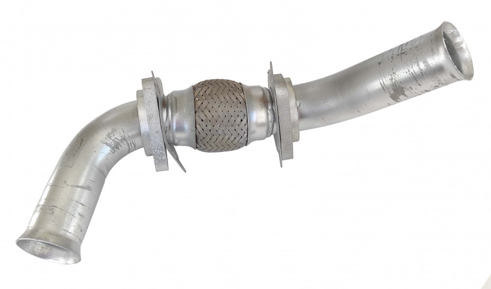 фото труба приемная 45104 правая с компенсатором (4859.627.000-00) / уфа 45104-1008030-00 