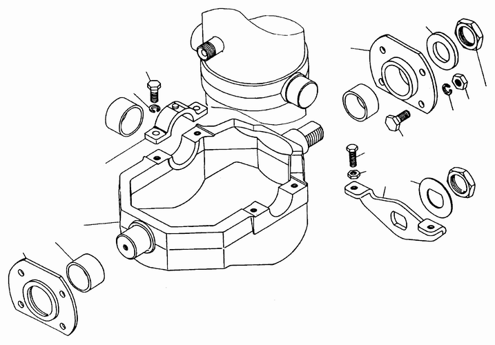 купить Рамка гидроцилиндра 45143